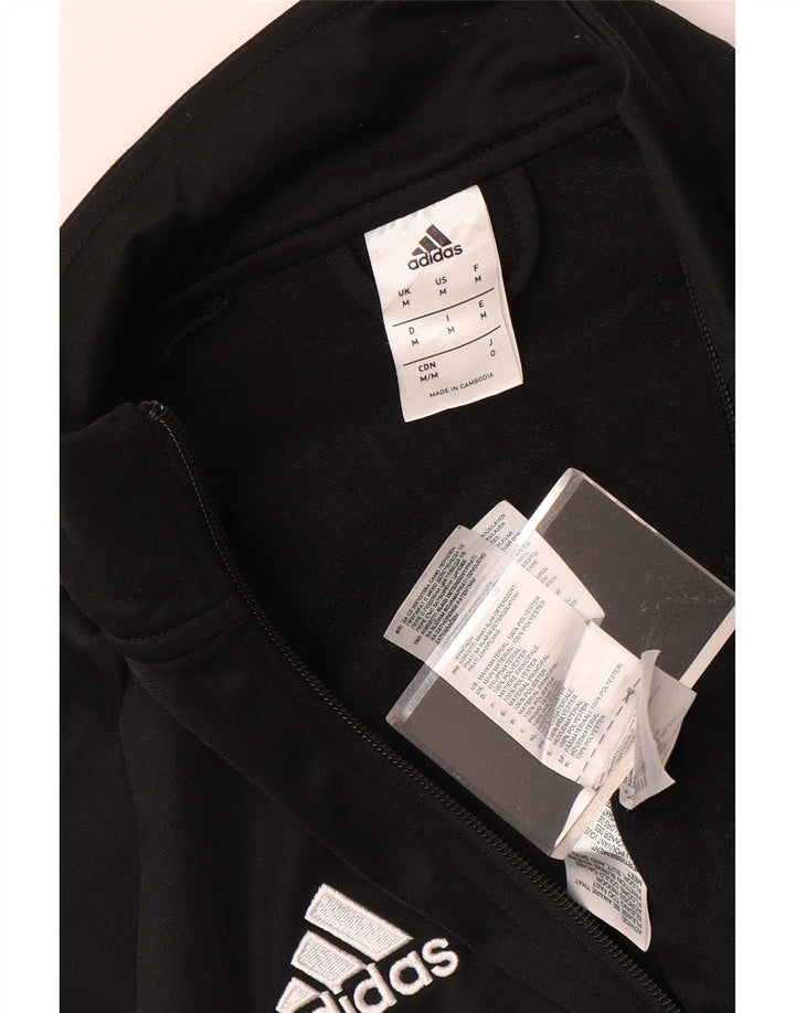 Adidas Hombre Chándal Top Chaqueta Mediano Negro Poliéster