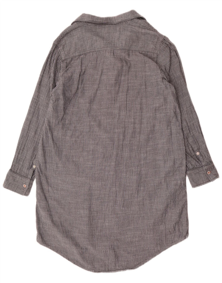 Levi's Vestido camisero tipo jersey para mujer Reino Unido 46 Grande Gris Algodón a rayas