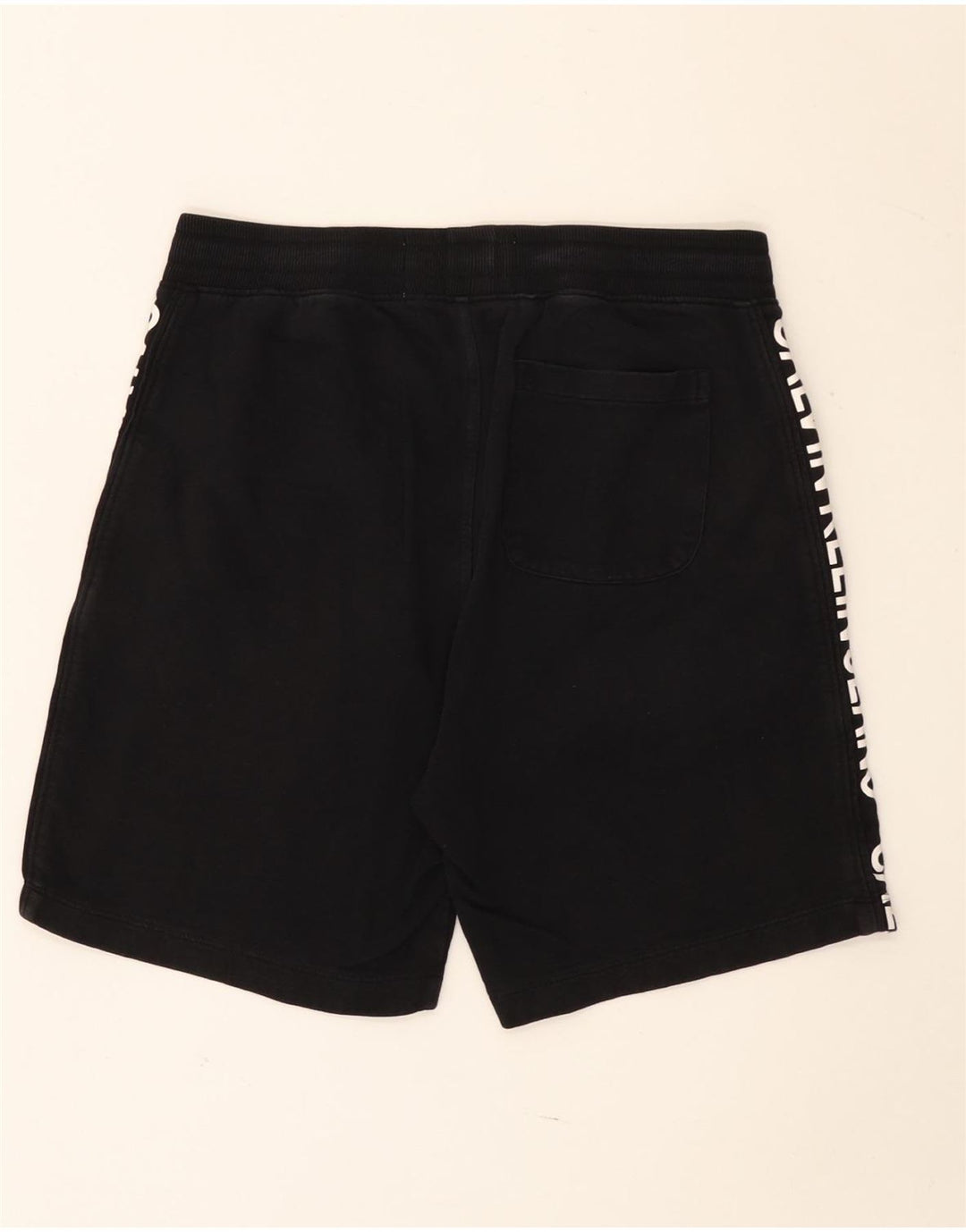 Calvin Klein Shorts deportivos gráficos para hombre Algodón negro mediano