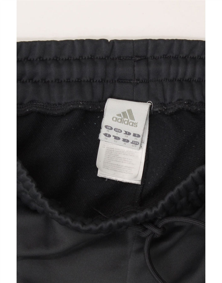 Adidas Mujer Chándal Pantalones UK 10 Pequeño Gris Poliéster