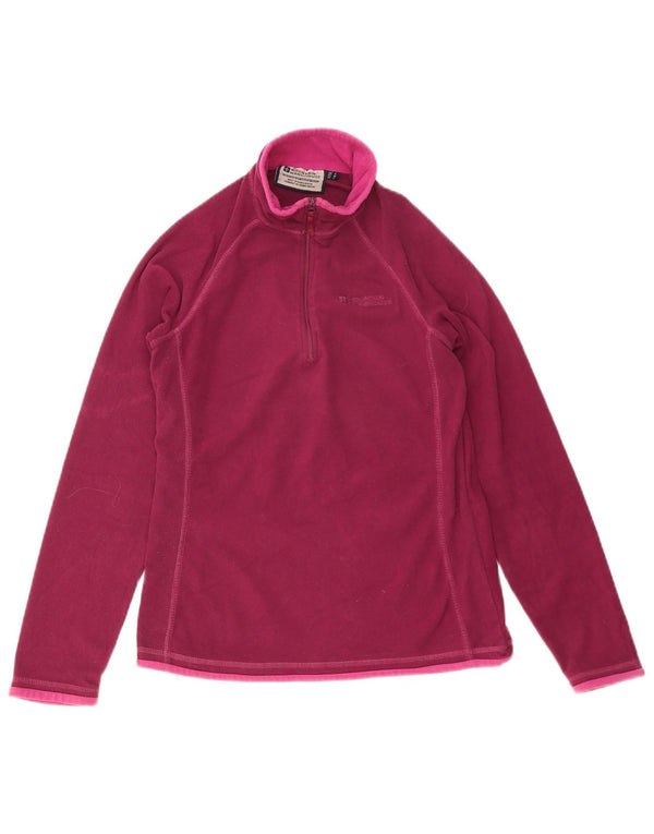 Jersey de forro polar con cuello y cremallera para mujer Mountain Warehouse UK 8 Small Poliéster rosa