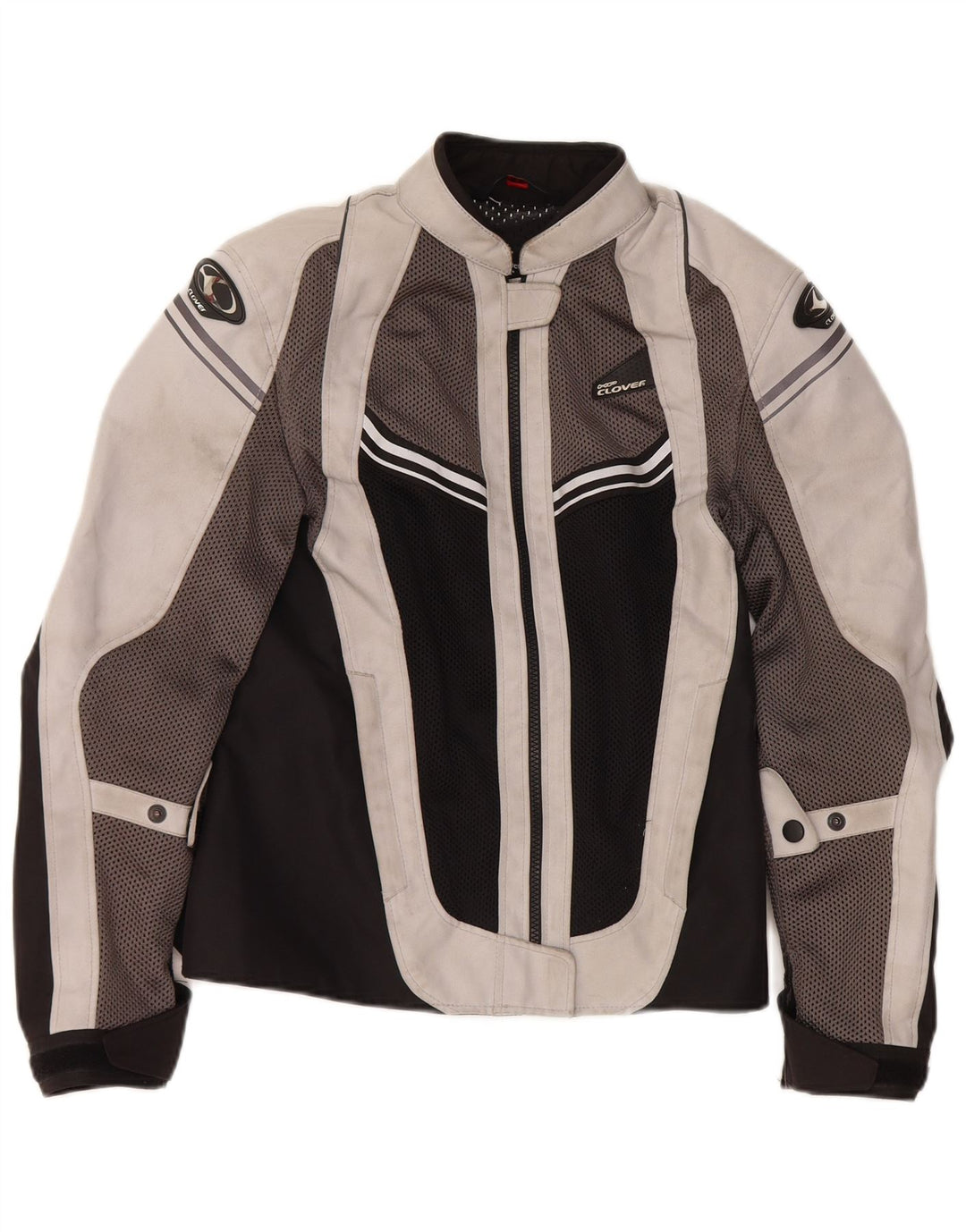 Clover Mujer Graphic Racer Jacket UK 6 XS Multicolor Colorblock