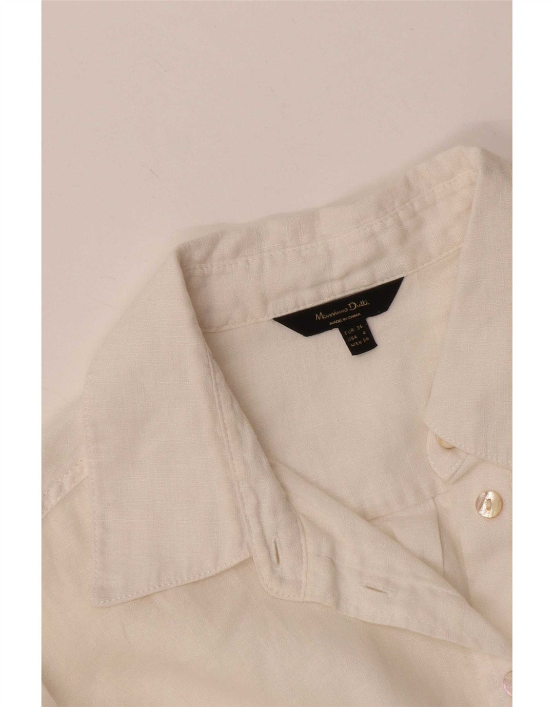 Camisa Mujer Massimo Dutti EU 36 XS Blanco