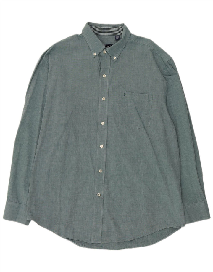 IZOD Camisa Hombre XL Algodón Verde