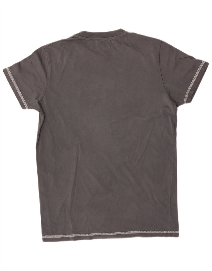 Converse - Camiseta gráfica para hombre, talla pequeña, algodón gris