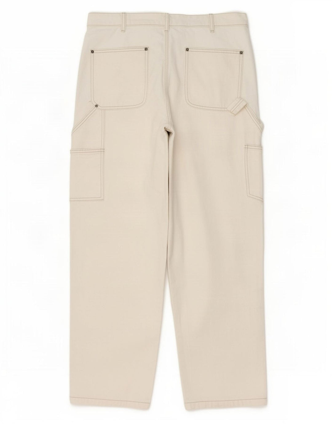 Zara Jeans rectos cargo para hombre EU 42 Large W32 L30 Beige