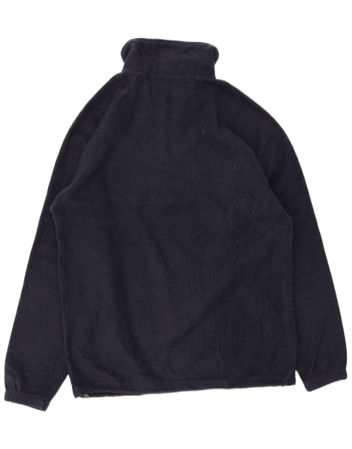 Kappa Hombre Jersey De Forro Polar Con Cremallera Y Cuello Medio Poliéster Azul Marino