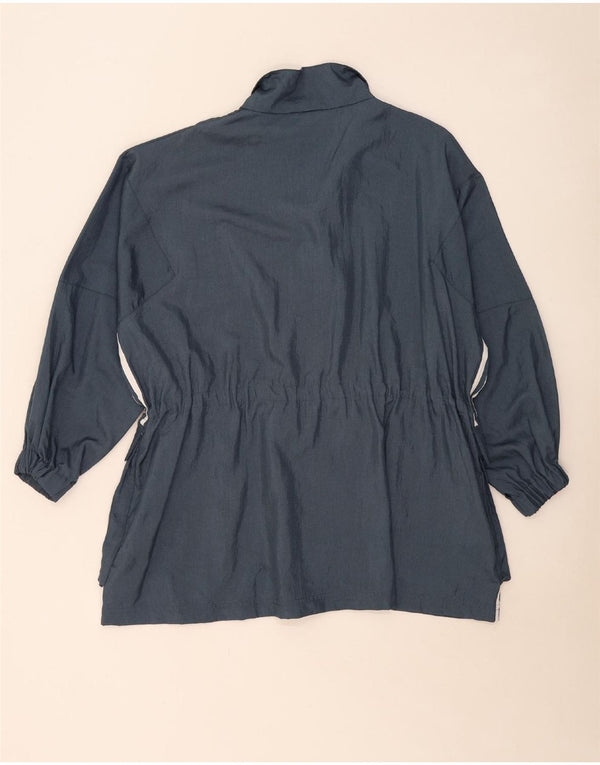 Adidas - Chaqueta utilitaria extragrande para mujer, talla 8, talla pequeña, poliamida azul