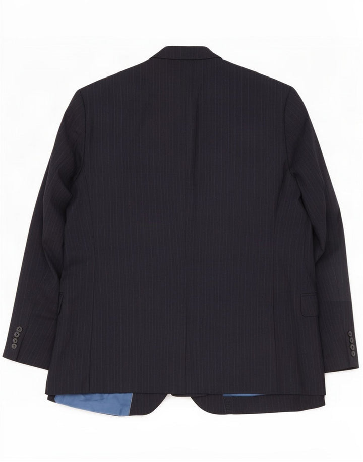 Marks & Spencer Chaqueta tipo blazer de 2 botones para hombre UK 42 Grande gris a rayas