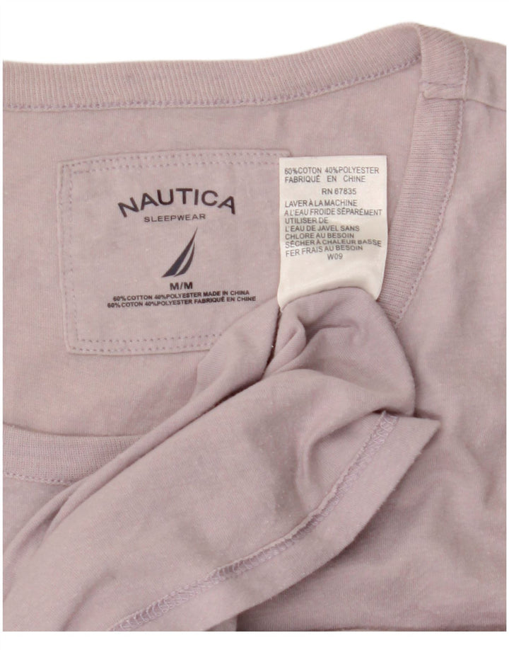 Nautica Top Mujer Manga Larga UK 44 Algodón Púrpura Medio