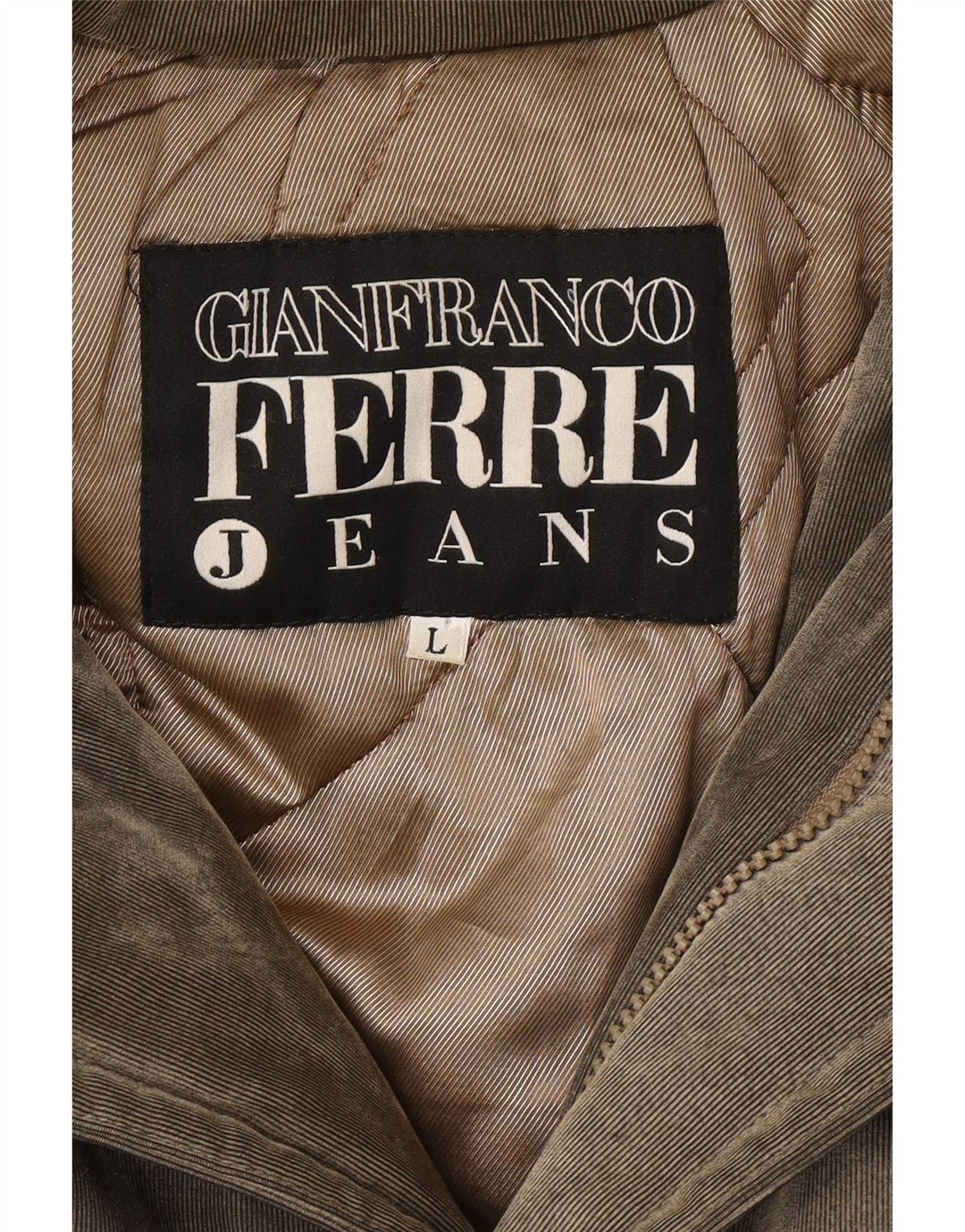 Gianfranco Ferre Chaqueta parka con capucha para hombre UK 40 Large Grey