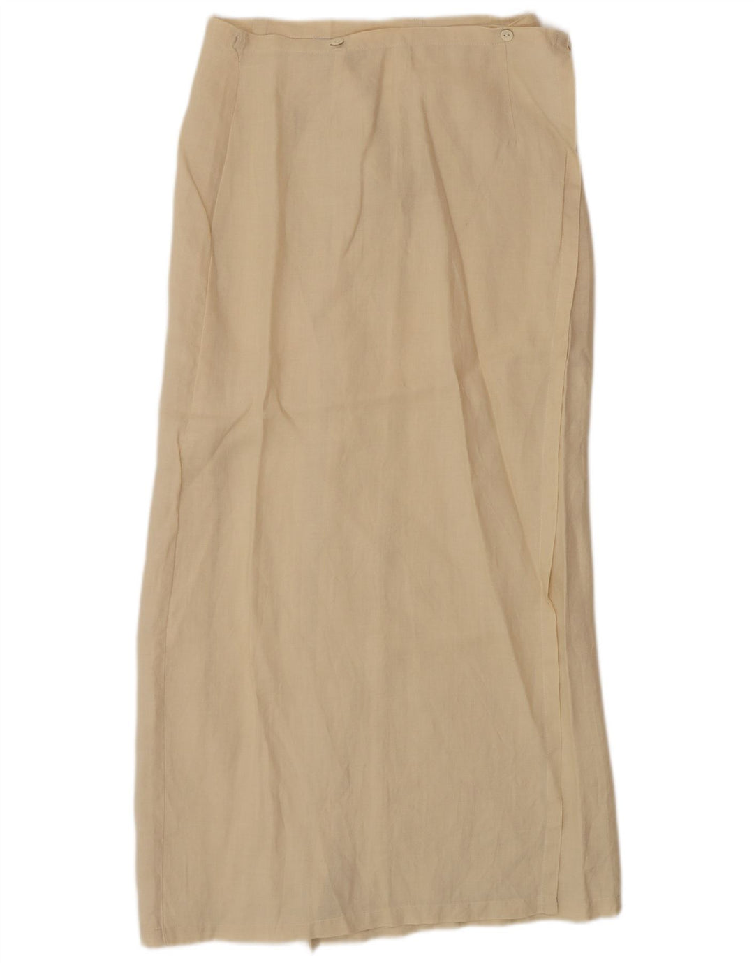 Chicca Testi Falda Maxi Cruzada para Mujer Pequeña W26 Lino Beige
