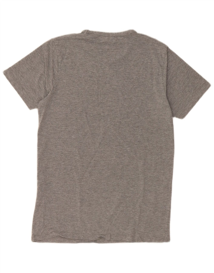 JACK & JONES Hombre Camiseta Top Algodón Moteado Gris Medio