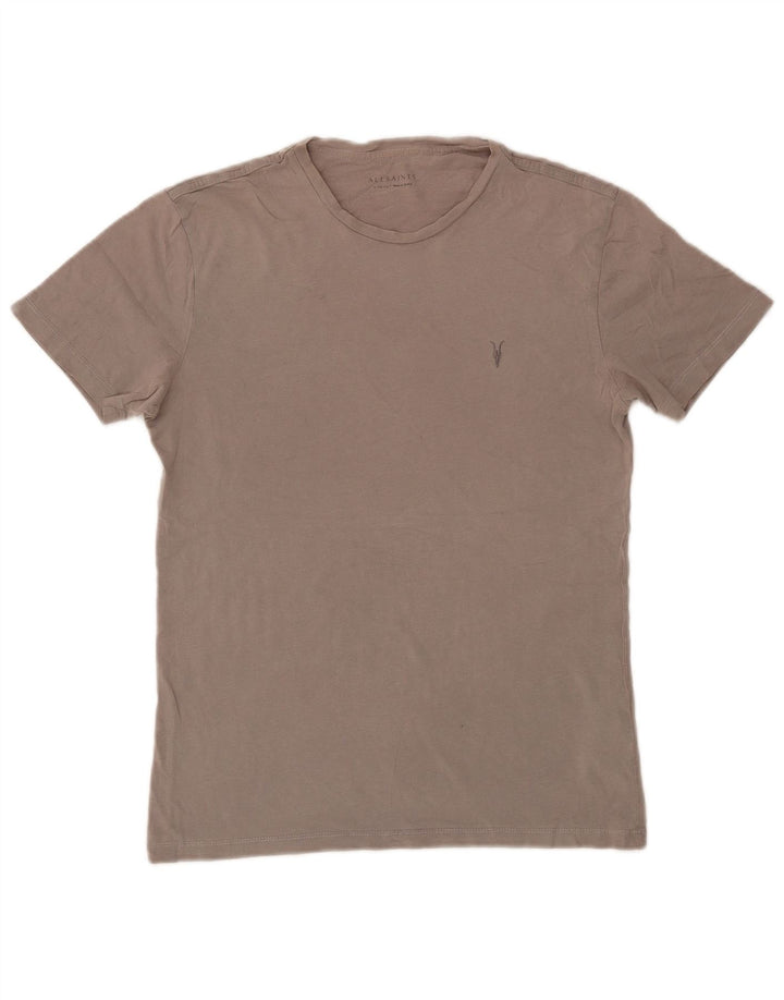 ALL SAINTS Camiseta Hombre Top XS Gris Algodón