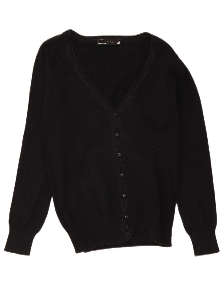 Marks & Spencer - Cárdigan para mujer, talla 40, algodón negro mediano