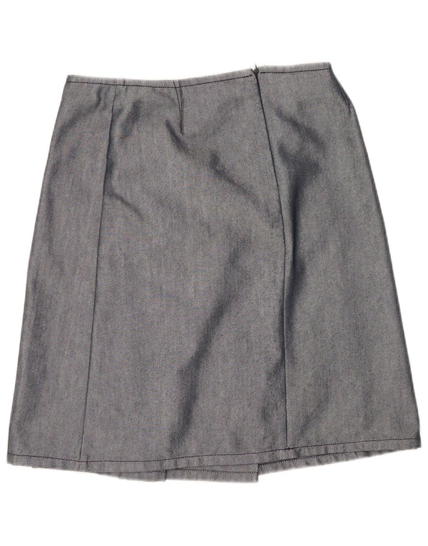 Max & Co. Falda plisada para mujer UK 12 Medium W30 Azul marino Algodón