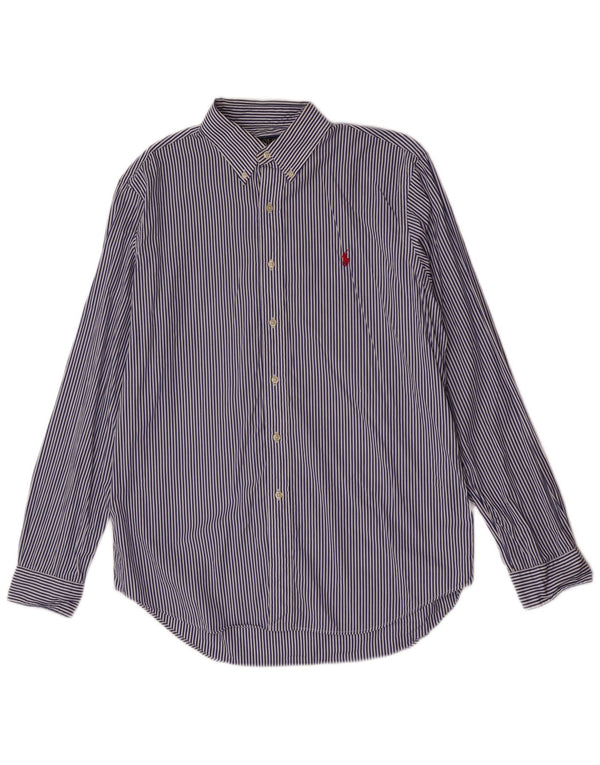 Camisa Polo Ralph Lauren para hombre de algodón a rayas azules grandes