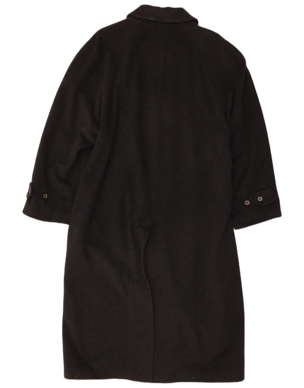 Vintage hombres abrigo EU 50 grande cachemira negra