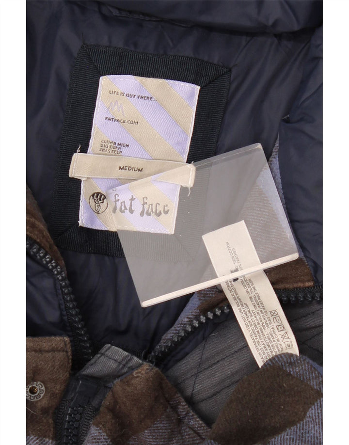 FAT FACE Chaleco acolchado para hombre UK 38 Medium Azul marino Nylon color block