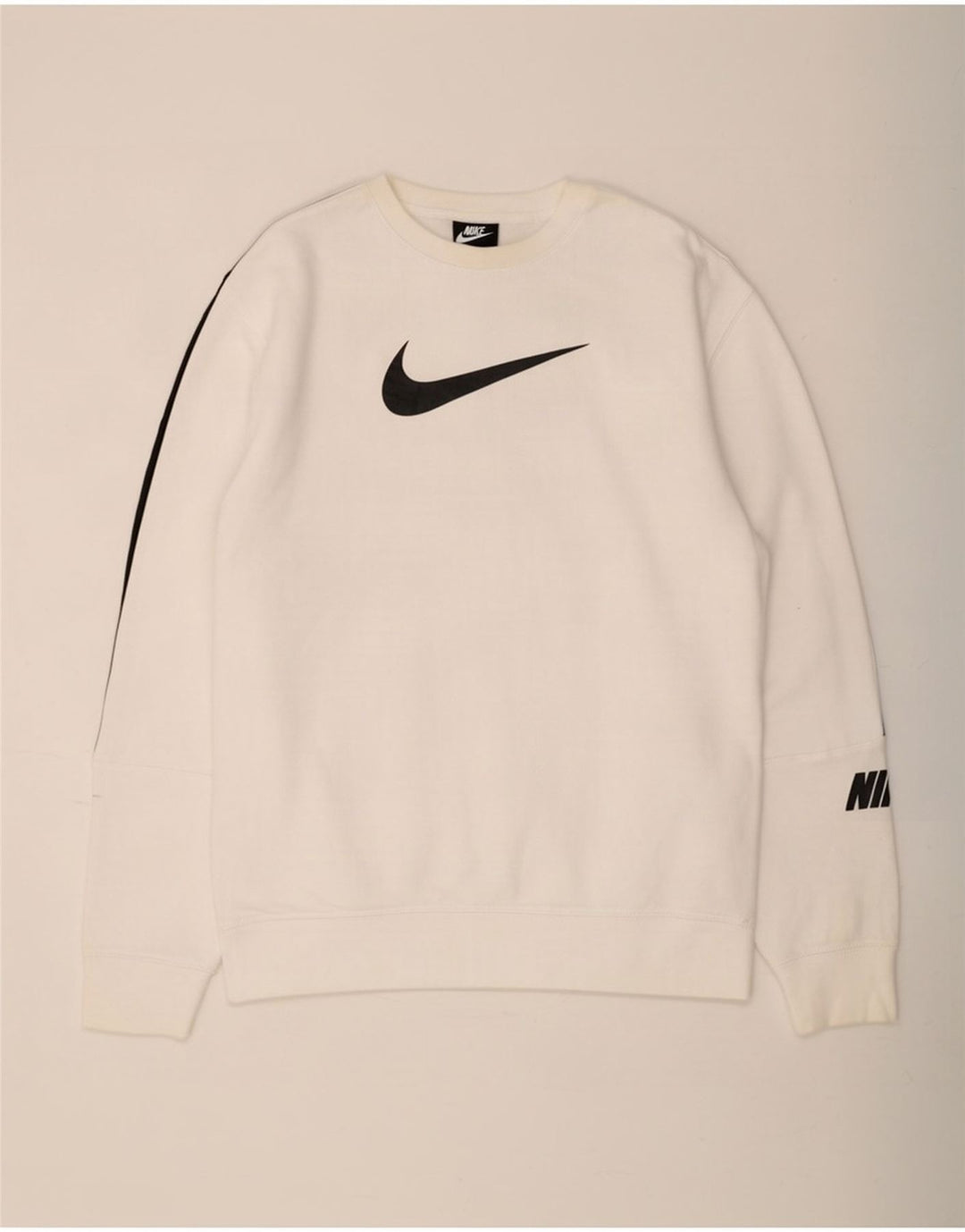 Nike - Sudadera con gráfico para hombre, talla grande, algodón blanco
