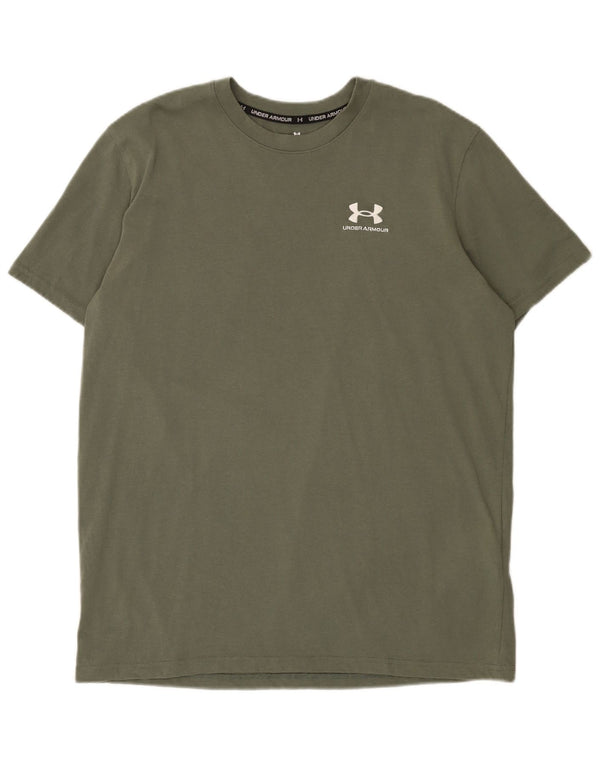Under Armour Camiseta para hombre Top Large Khaki Cotton