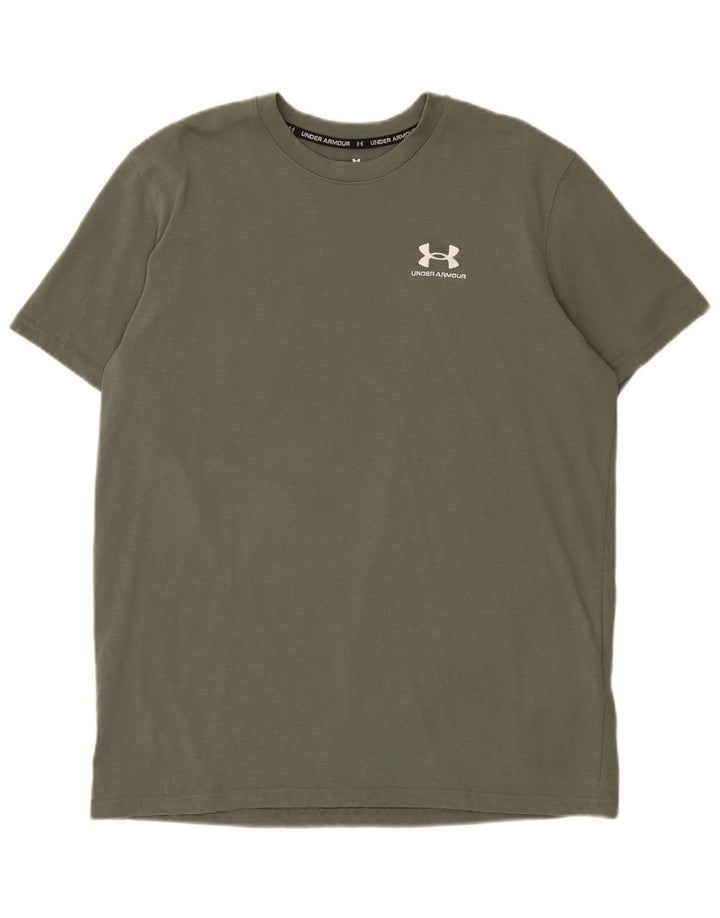 Under Armour Camiseta para hombre Top Large Khaki Cotton