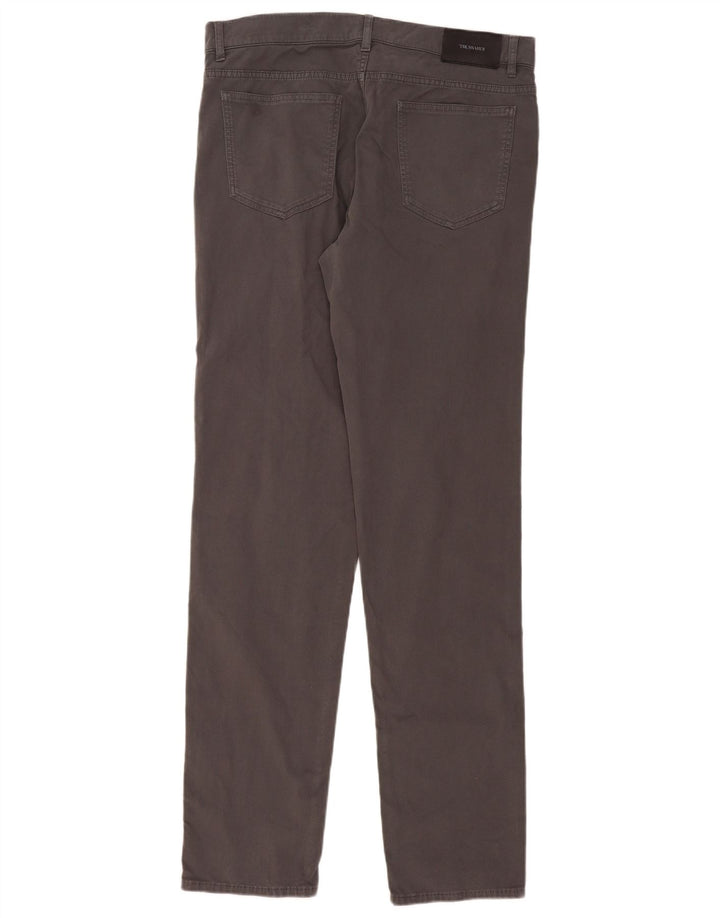 Pantalones Hombre Trussardi Slim Casual W36 L36 Gris