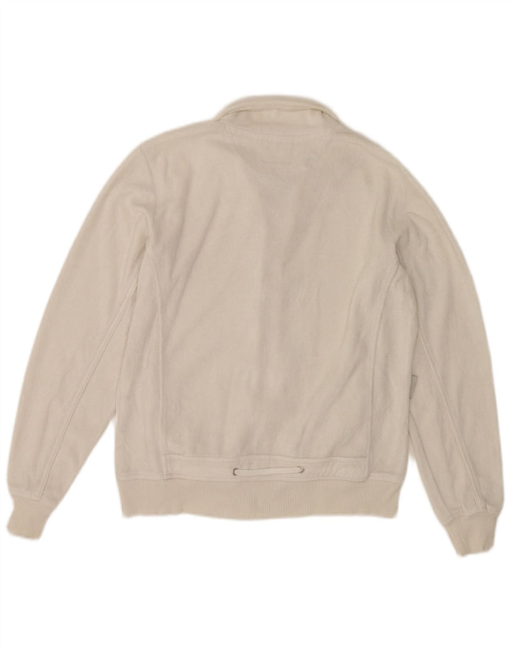 Champion Chaqueta de chándal para mujer UK 10 Small White Cotton
