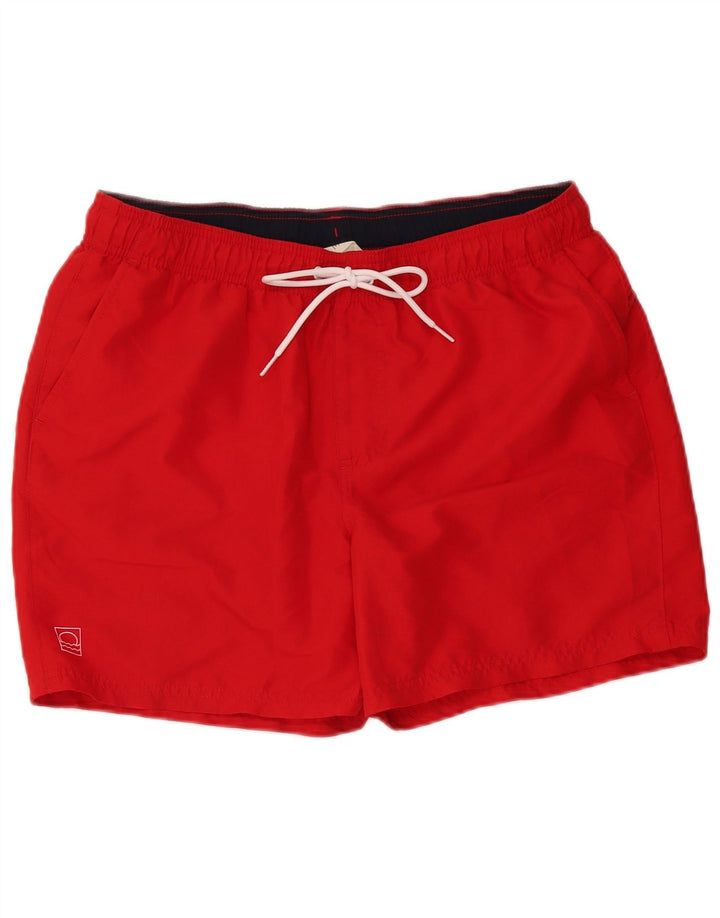 Marks & Spencer Bañador para hombre, talla grande, poliéster rojo