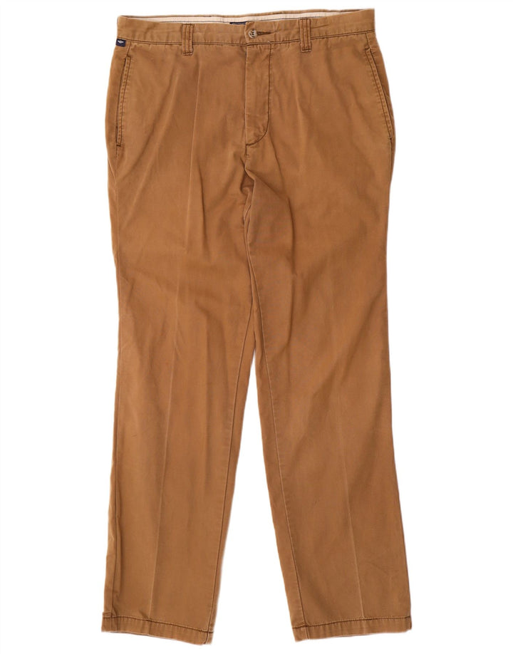 DOCKERS Pantalón chino recto de corte clásico para hombre W34 L32 Algodón beige