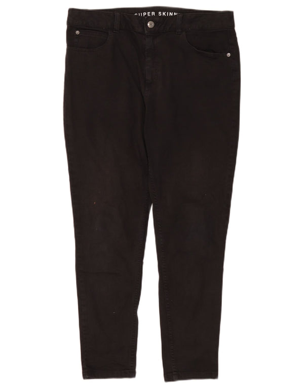 Marks & Spencer Vaqueros súper ajustados para mujer UK 14 Large W32 L26 Algodón negro