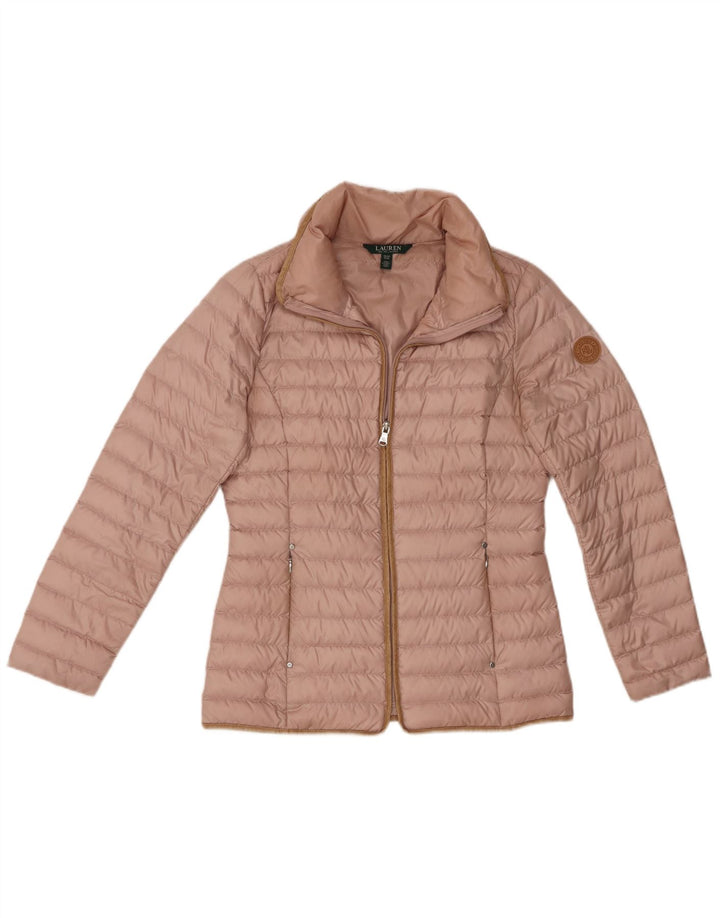 Ralph Lauren Chaqueta acolchada para mujer UK 6 XS Poliéster rosa