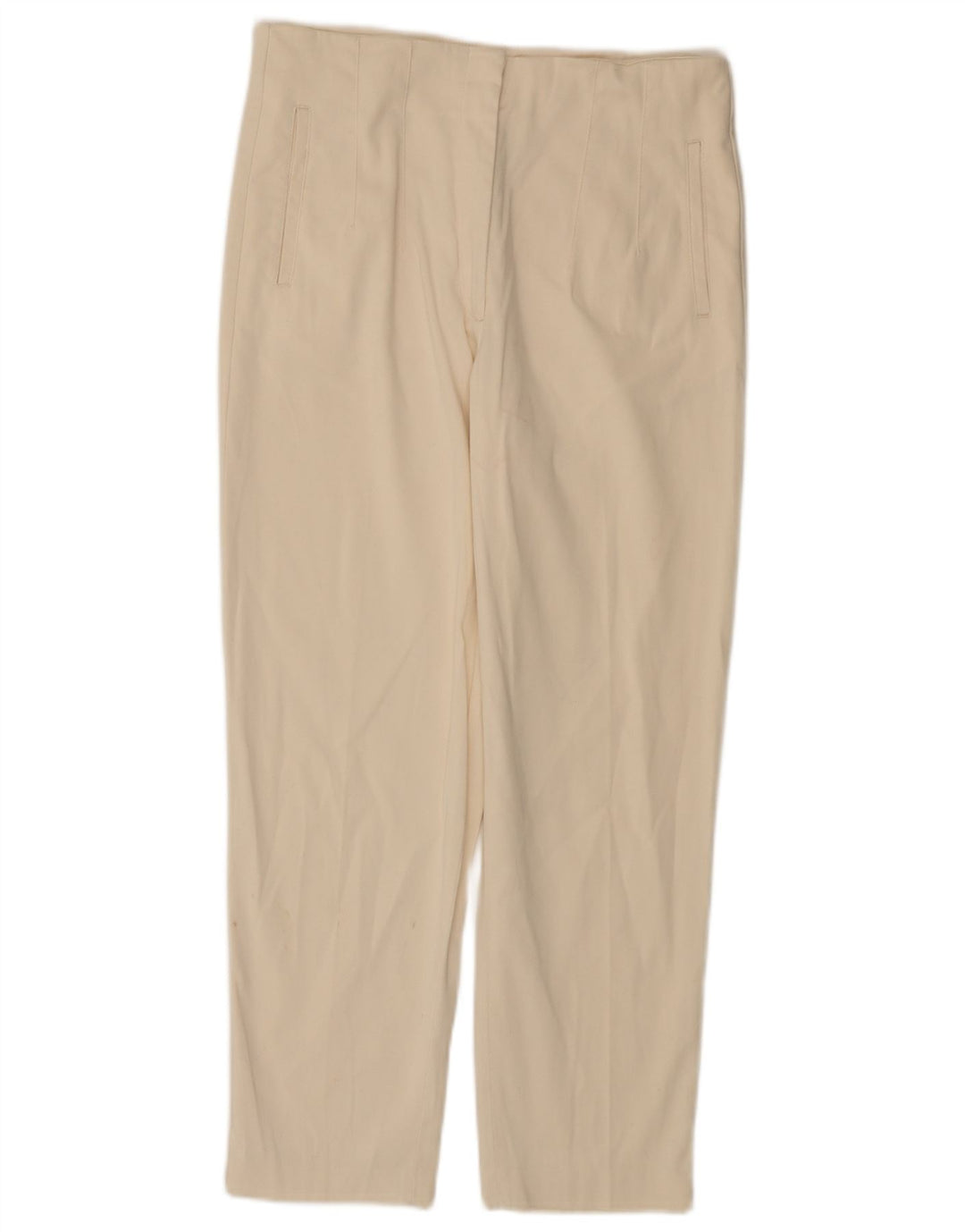 Massimo Dutti Pantalón Corto Mujer EU 42 Large W30 L25 Blanco