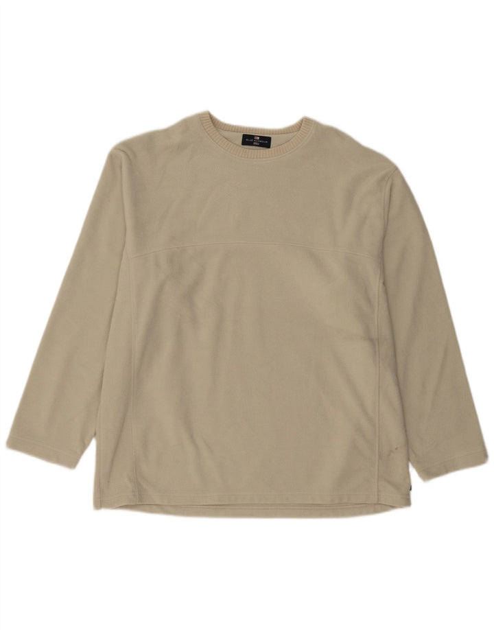 Marks & Spencer Jersey de forro polar para hombre XL Beige Poliéster
