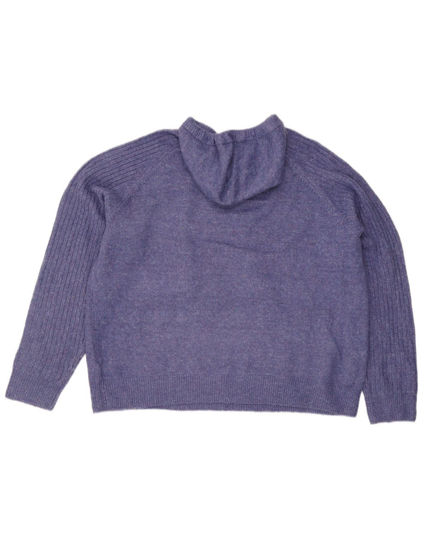 Marks & Spencer Jersey con Capucha para Mujer UK 40 XL Púrpura Moteado