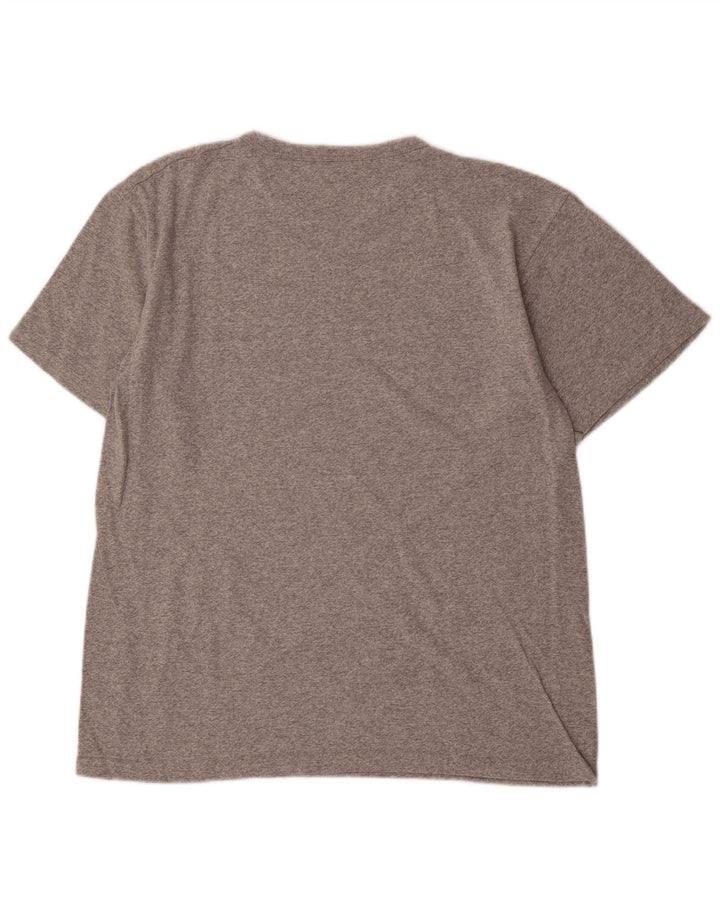 Champion Camiseta gráfica para hombre Top grande gris moteado
