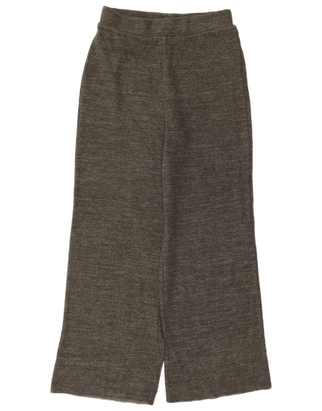 Zara Mujer Pantalones De Chándal UK 42 Algodón Moteado Gris Medio