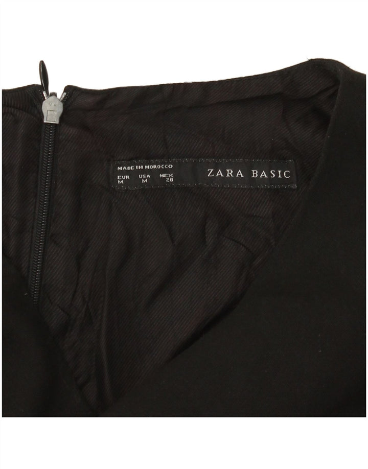 ZARA Vestido ajustado para mujer UK 40 Mediano Negro
