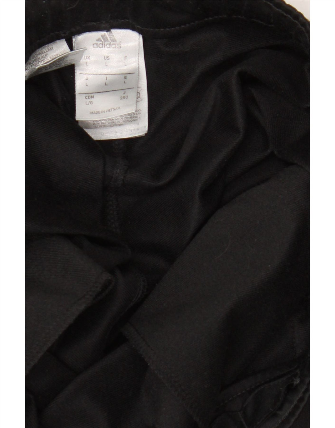 Adidas Hombre Pantalones De Chándal Joggers Large Negro Colorblock Poliéster
