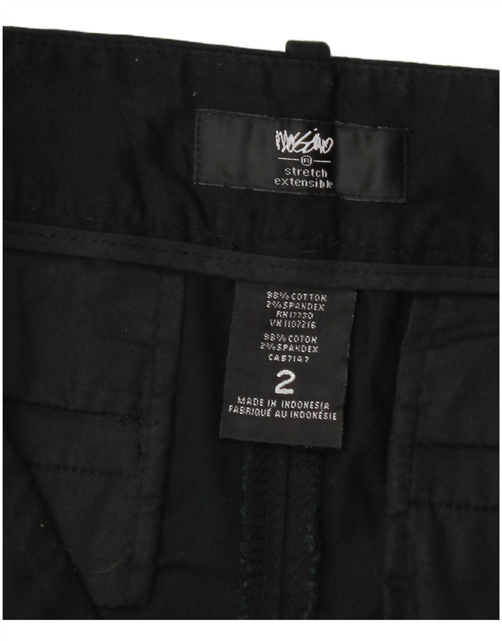 Mossimo Pantalones cortos chinos para mujer US 2 XS W32 Algodón negro