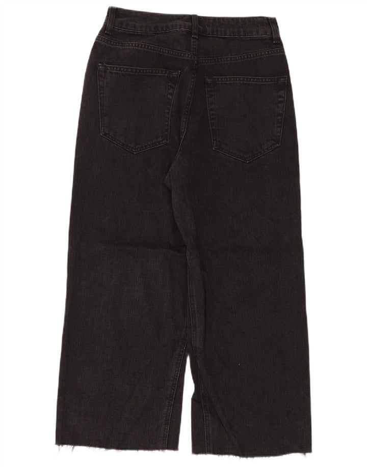 TOPSHOP Vaqueros de pierna ancha para mujer W28 L23 Poliéster negro