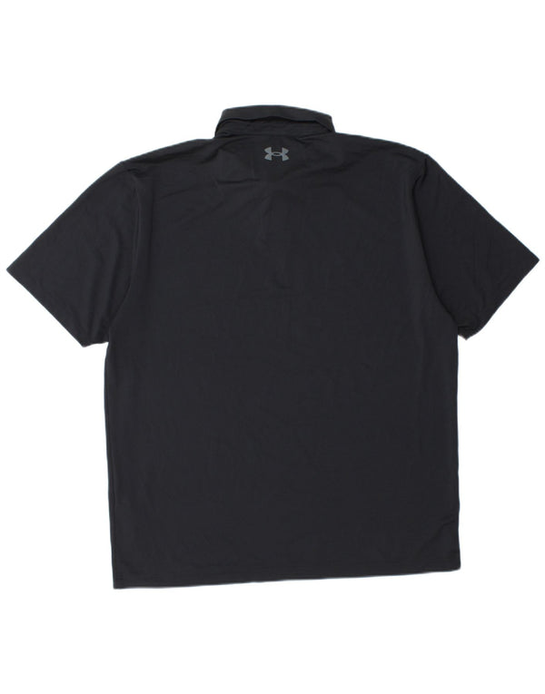 UNDER ARMOUR Polo para hombre Grande Poliéster negro