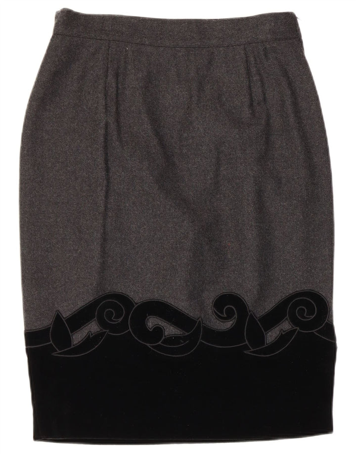 BLUMODE Falda lápiz para mujer IT 44 Medium W28 Bloque de color gris