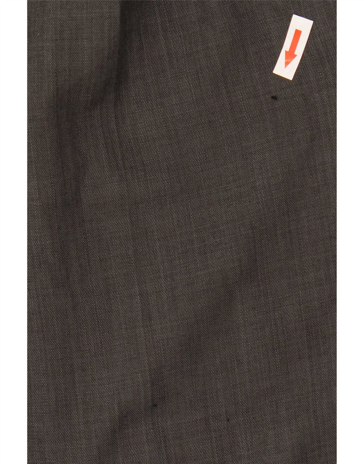 Marks & Spencer Pantalón de traje con pinzas para hombre W34 L31 Poliéster negro
