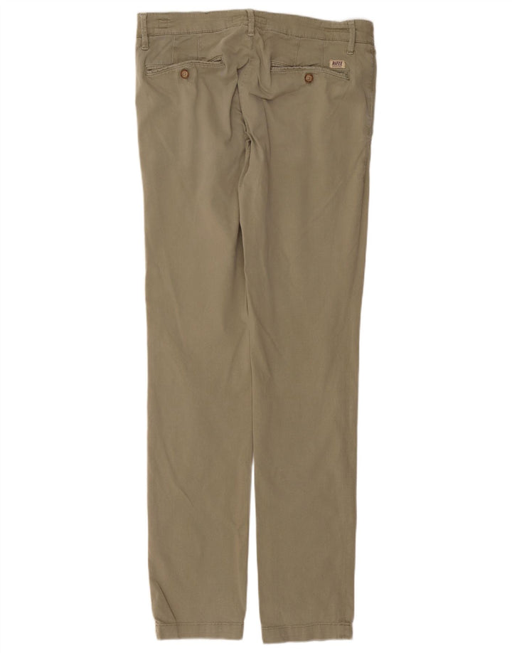 RIFLE Pantalón chino regular slim fit para hombre W31 L33 Algodón verde