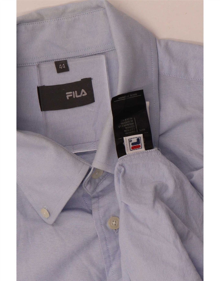 Camisa Fila Hombre Talla 44 XL Algodón Azul