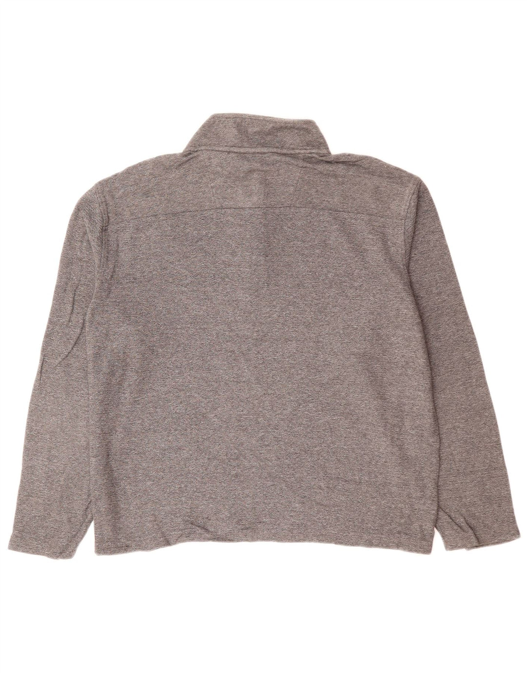 CALVIN KLEIN Sudadera extragrande con cuello y cremallera para mujer UK 40 Gris medio