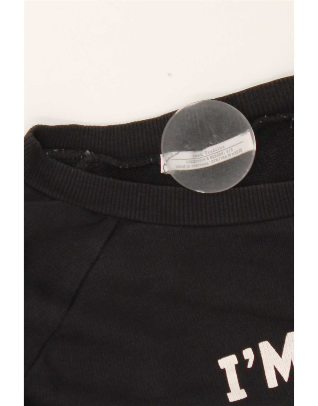 Zara Hombre Trafaluc Graphic Sudadera Jumper Small Negro