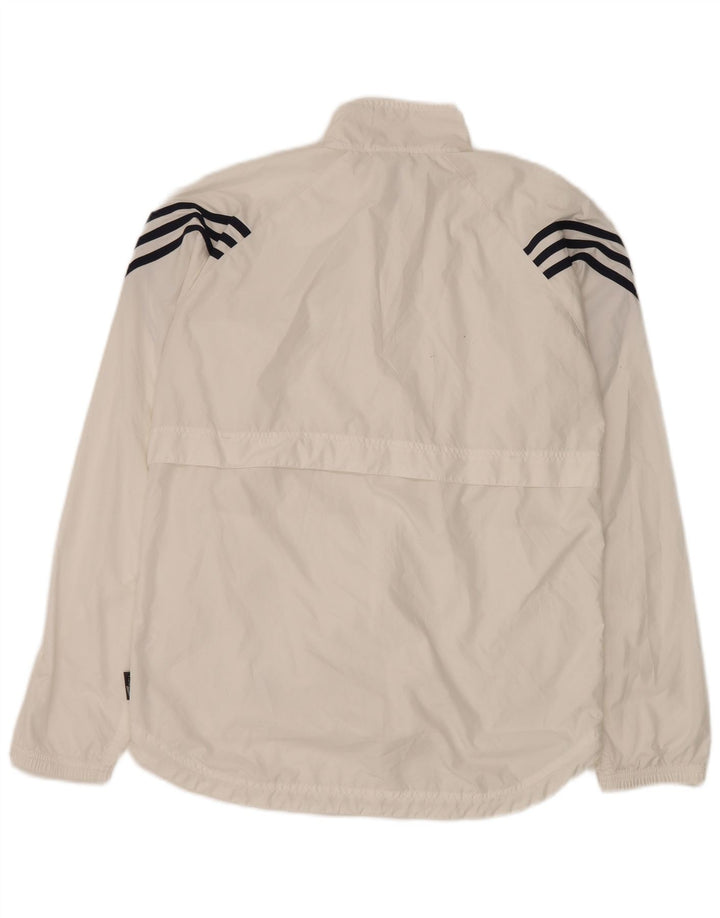 Adidas Hombre Chándal Top Chaqueta Pequeña Poliéster Blanco