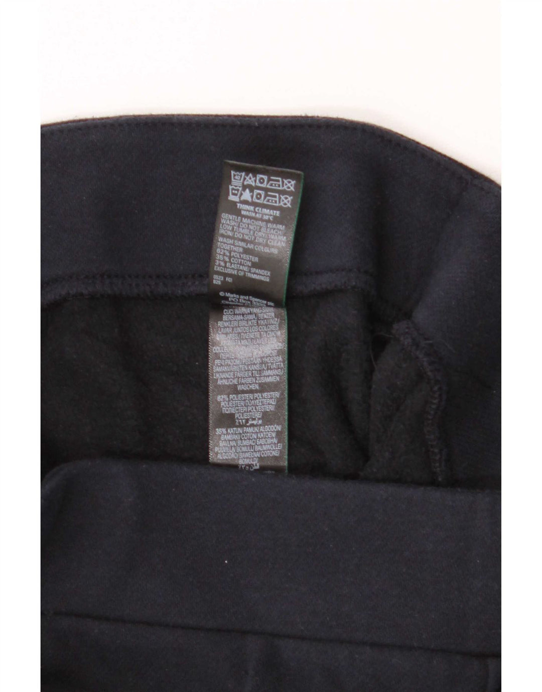 Marks & Spencer Leggings para mujer UK 8 Small Poliéster azul marino